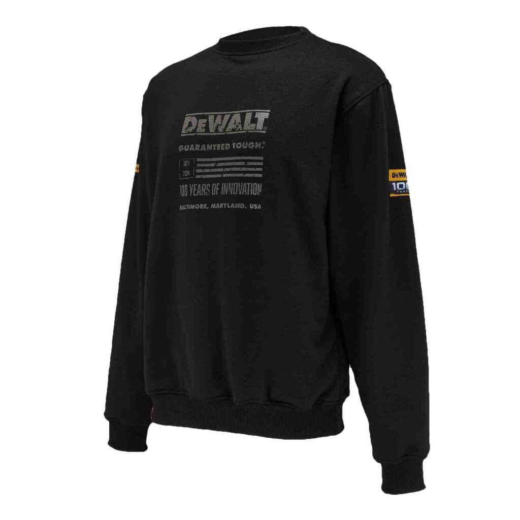 Свитшот 100 YEAR LOGO SWEATSHIRT DeWALT DWC237-001-XL - Изображение 2