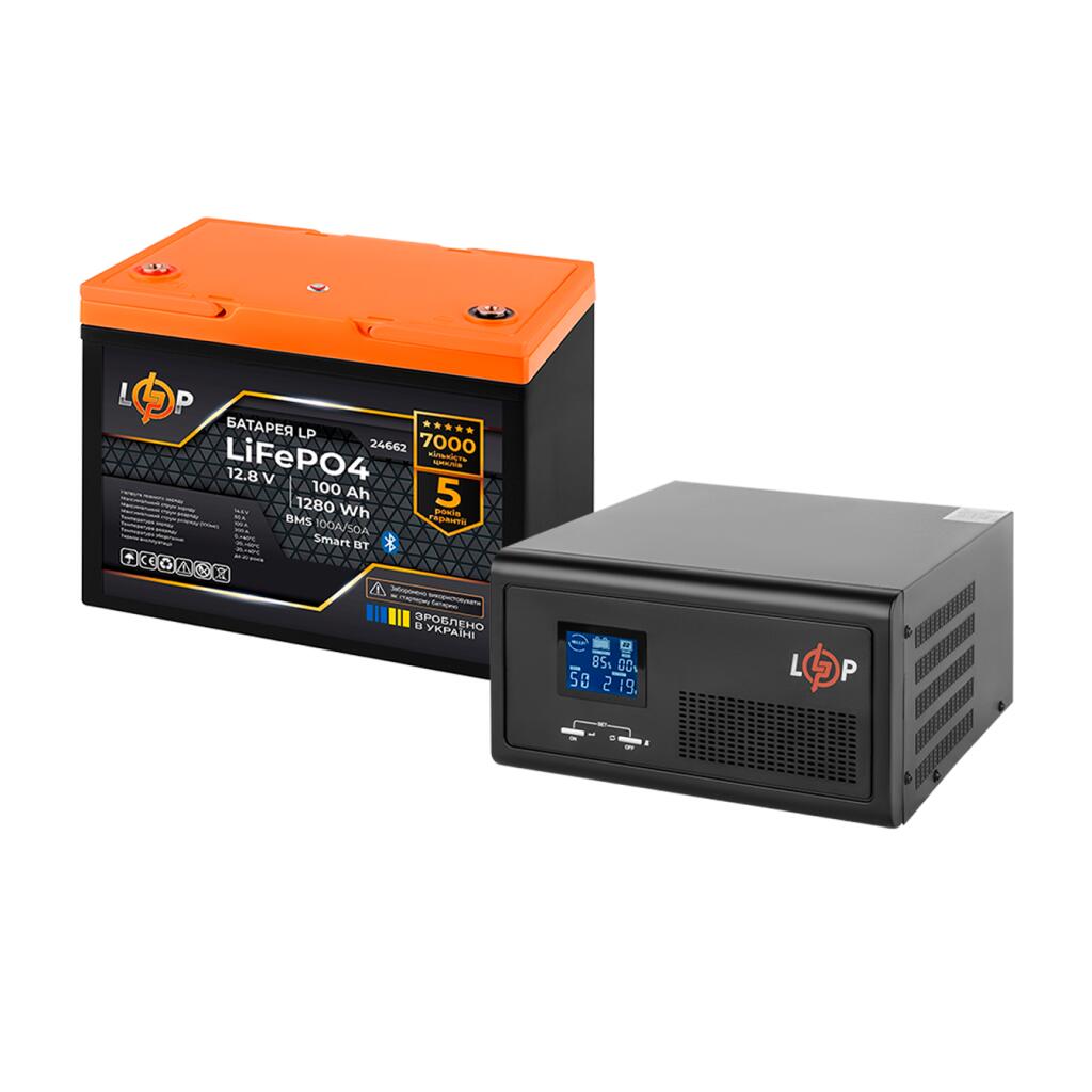 Комплект резервного питания LogicPower B1500 + литиевая (LiFePO4) батарея 1280Wh - Изображение 2