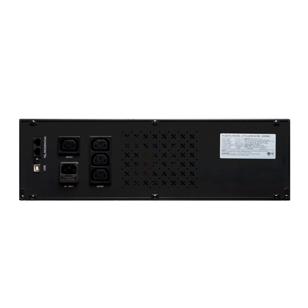 Источник бесперебойного питания (ИБП) LP-UL2200VA RM (rack mounts) (with battery) - Изображение 3