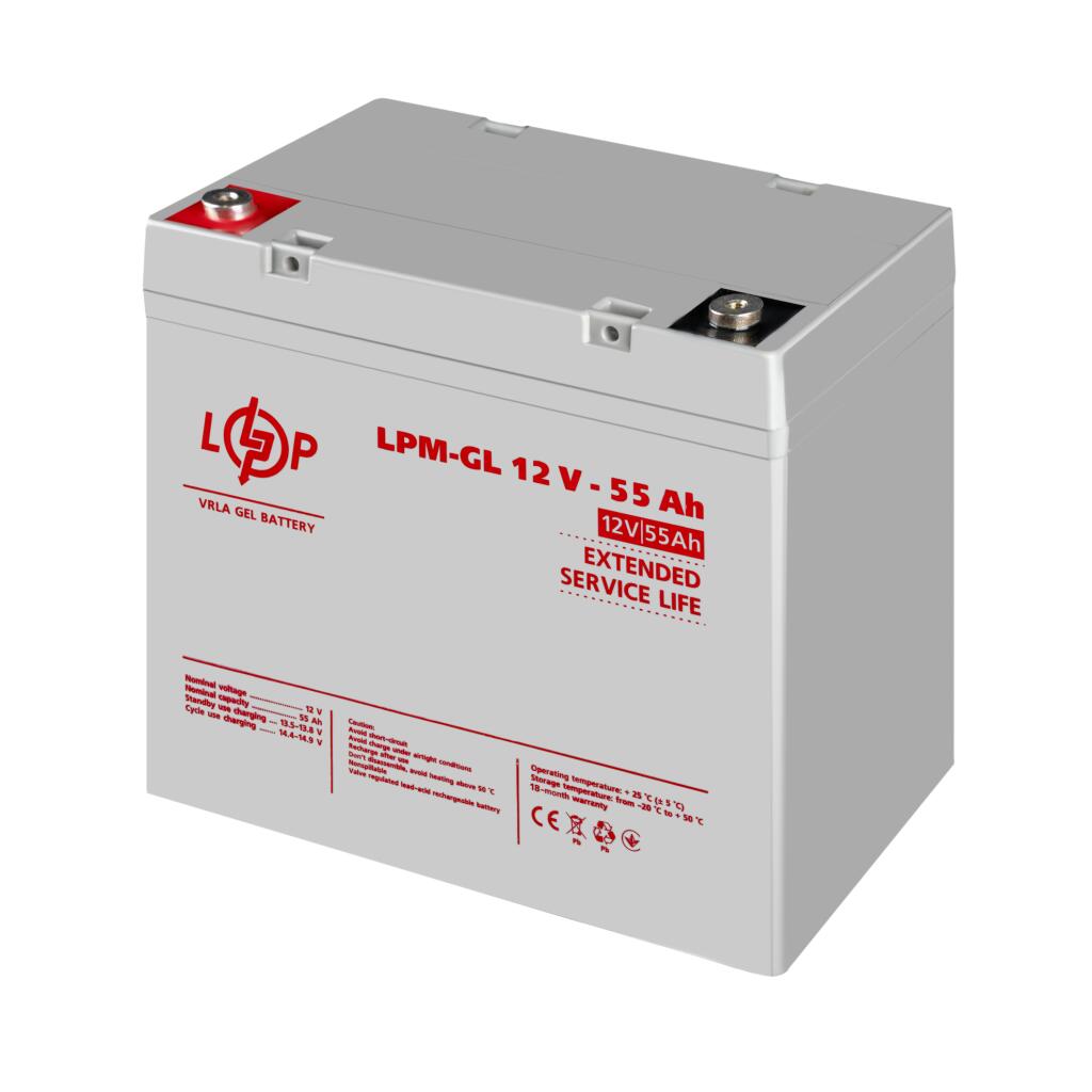 Аккумулятор гелевый LPM-GL 12V - 55 Ah - Изображение 4