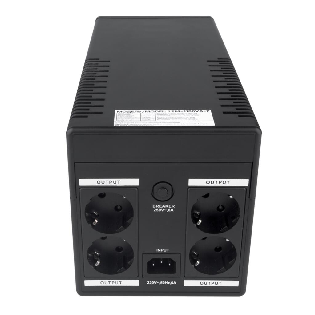 Источник бесперебойного питания (ИБП) LPM-1100VA-P (770Вт) - Изображение 4
