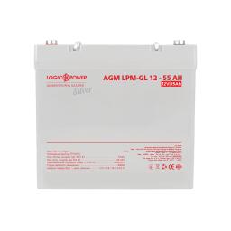 Аккумулятор гелевый LP-GL 12V - 55 Ah Silver