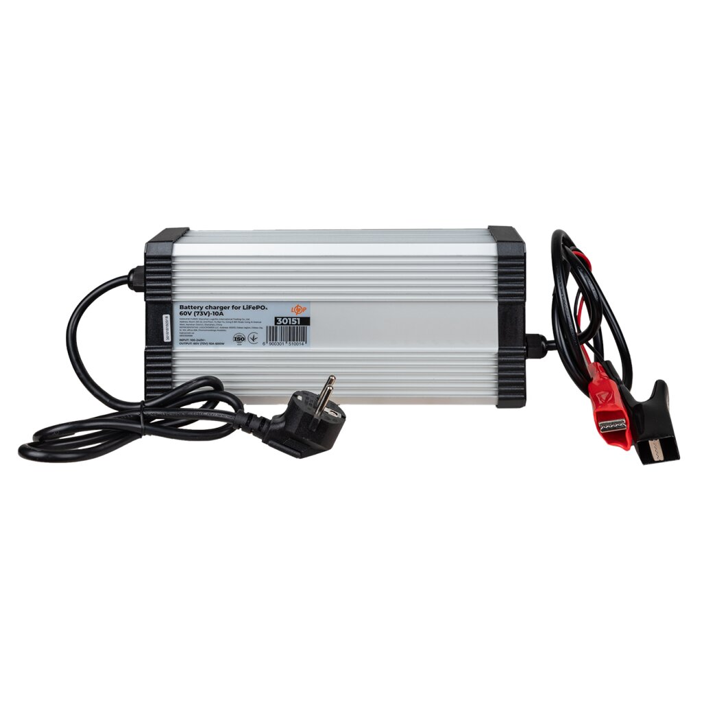 Зарядний пристрій для акумуляторів LiFePO4 60V (73V)-10A-600W - Изображение 4