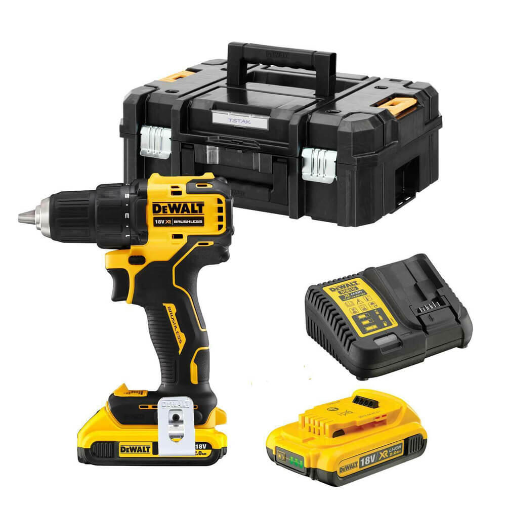 Дрель-шуруповерт аккумуляторная бесщёточная DeWALT DCD708D2T - Изображение 3