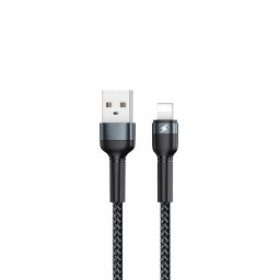 Кабель Remax Jany USB 2.0 to Lightning 2.4A 1M Черный (RC-124i)