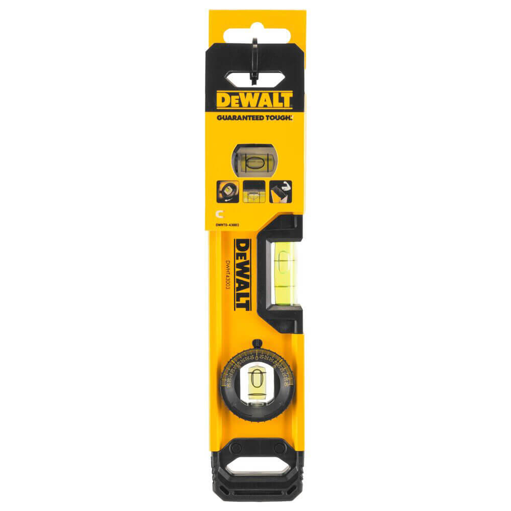 Уровень TORPEDO из алюминия длиной 230 мм с 3 капсулами и магнитами DeWALT DWHT0-43003 DWHT0-43003 - Изображение 3