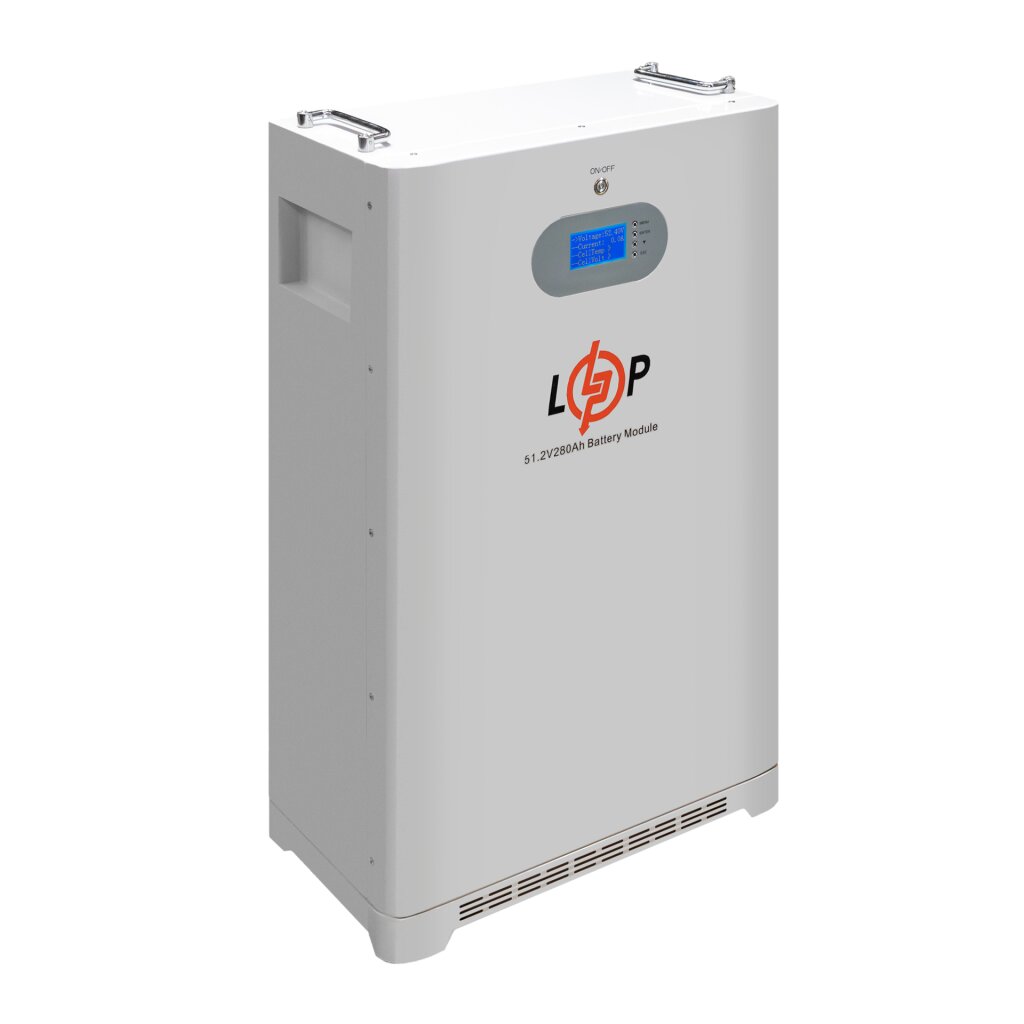 Акумулятор LP LiFePO4 51,2V - 280 Ah (14336 Wh) (Smart BMS 200A) с LCD AB RS485/CAN - Изображение 4