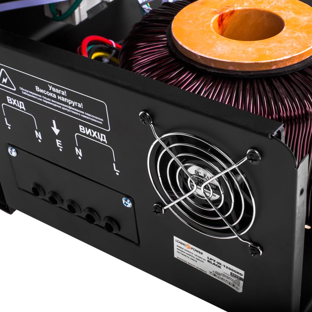 Стабілізатор напруги LPT-W-12000RD BLACK (8400W) - Зображення 8
