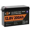 Акумулятор LP LiFePO4 12V (12,8V) - 200 Ah (2560Wh) (Smart BMS 150А) з BT пластик - Зображення 4