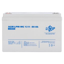 Акумулятор мультигелевий LPM-MG 12V - 80 Ah