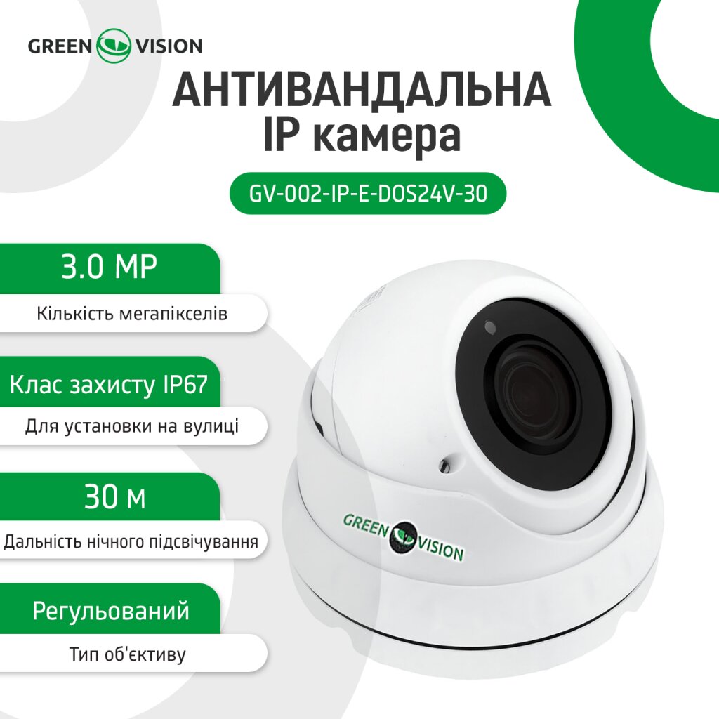 Камера видеонаблюдения уличная IP ЗMP POE купольная GV-002-IP-E-DOS24V-30 - Изображение 18