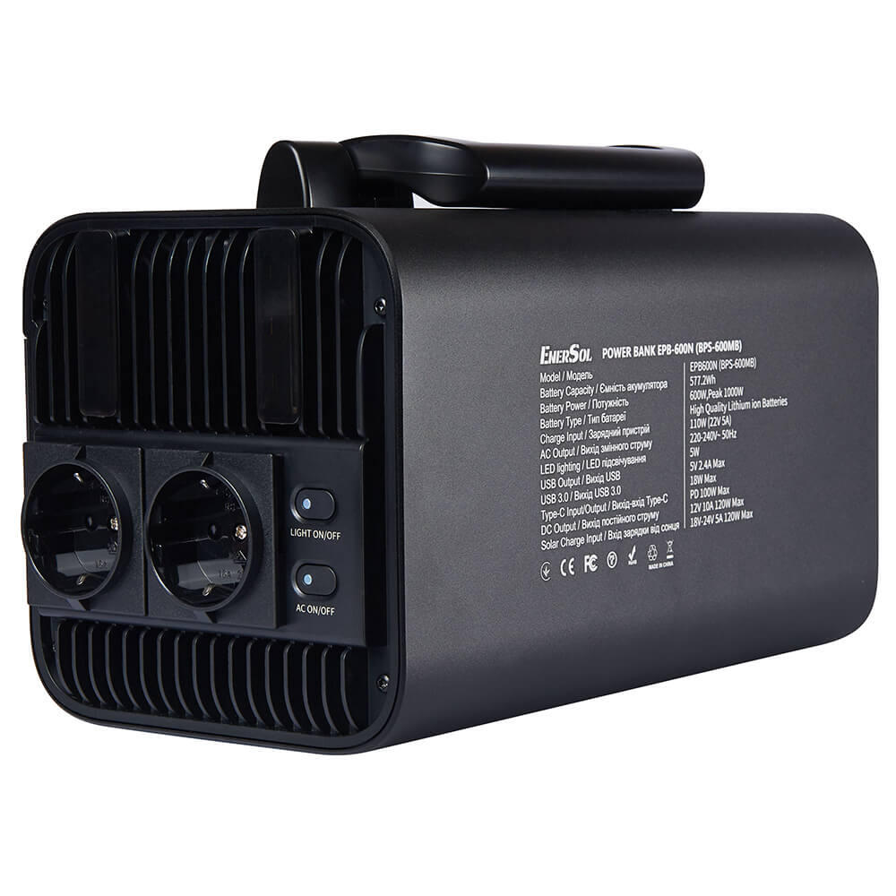 Портативное зарядное устройство EnerSol EPB-600N EPB-600N - Изображение 4