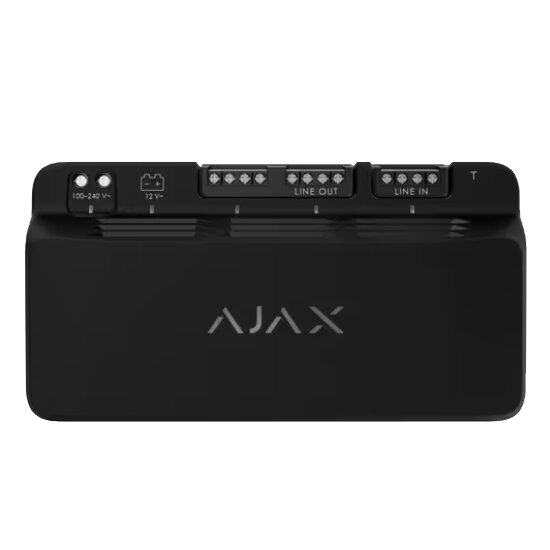 Модуль для дополнительного питания устройств AJAX LineSupply (45 W) Fibra black - Изображение 1