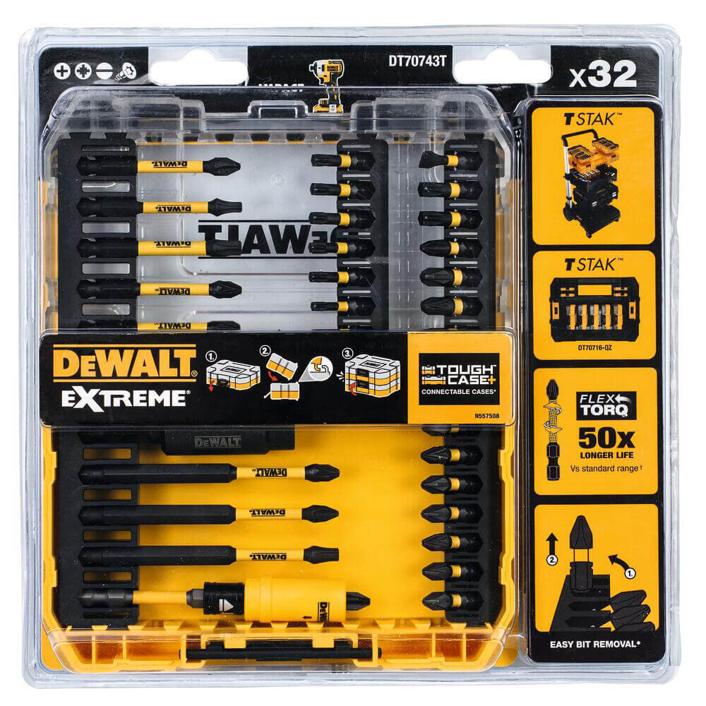 Набор бит и насадок DeWALT DT70743T - Изображение 3