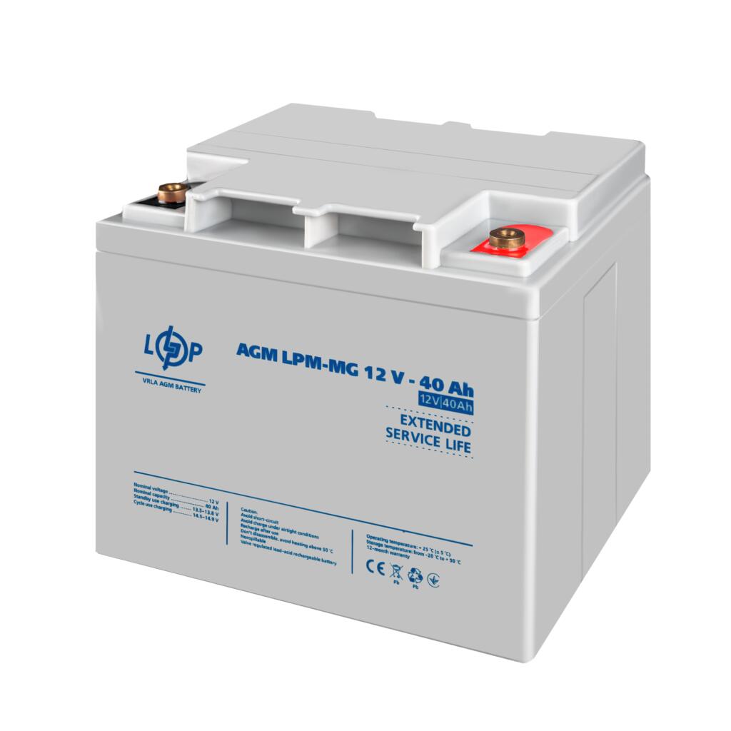 Акумулятор мультигелевий LPM-MG 12V - 40 Ah - Зображення 4