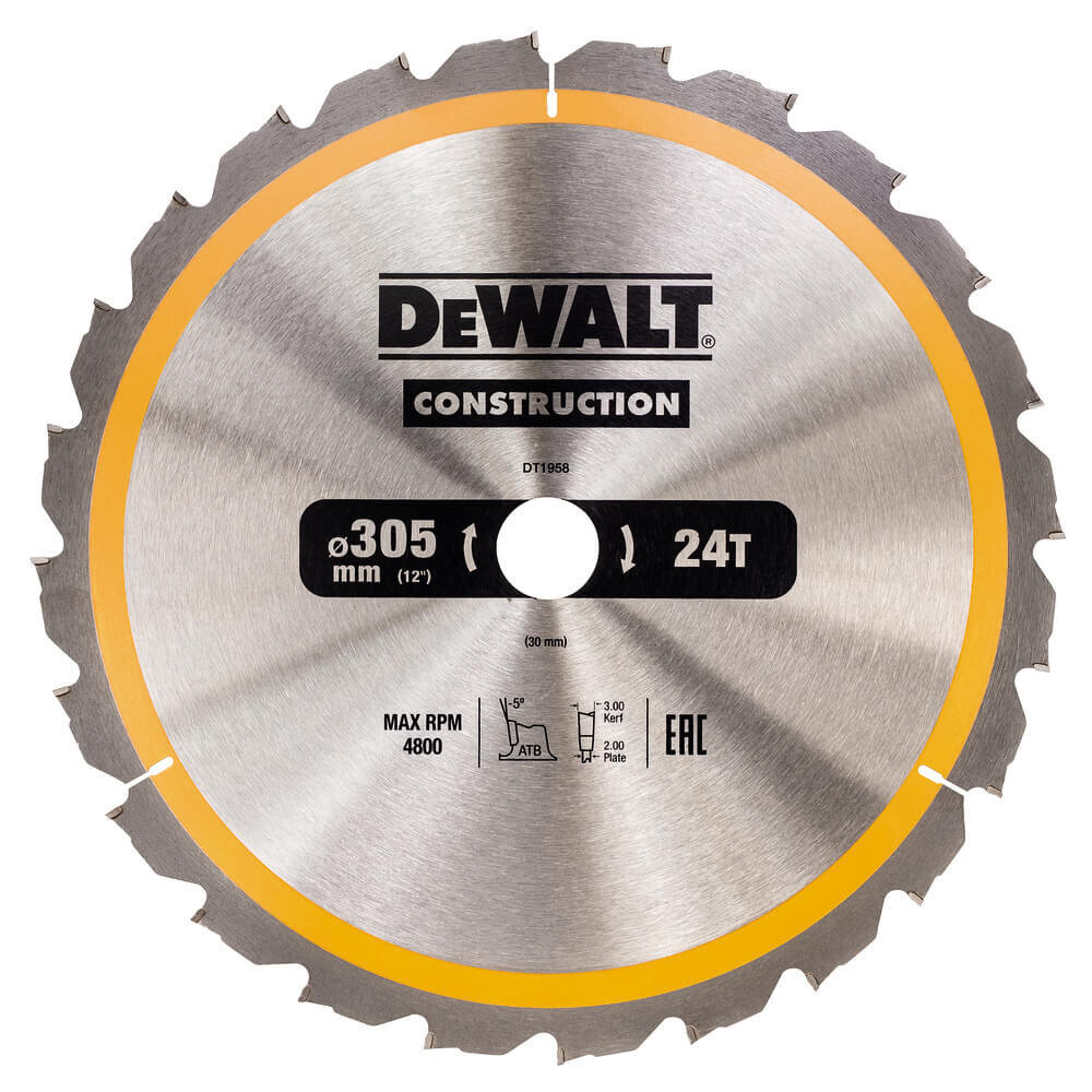 Диск пильний DeWALT DT1958 - Изображение 1