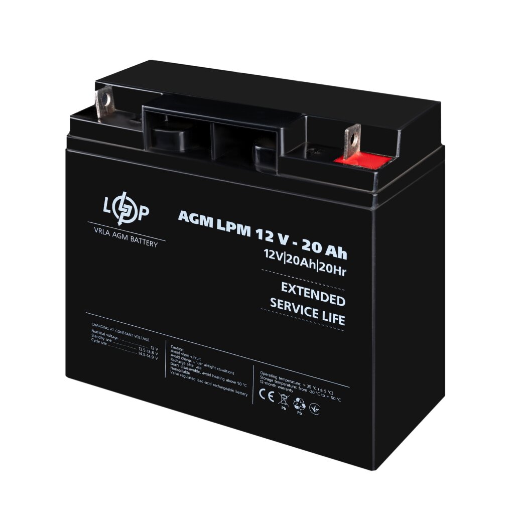 Аккумулятор AGM LPM 12V - 20 Ah - Изображение 4