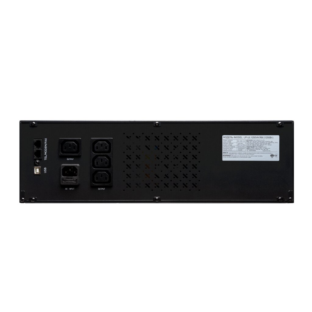 Источник бесперебойного питания (ИБП) LP-UL1250VA RM (rack mounts) (with battery) - Изображение 3
