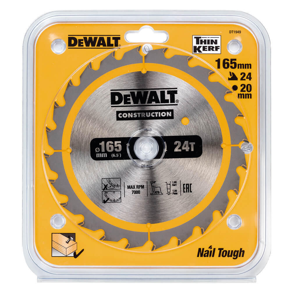 Диск пильний CONSTRUCTION DeWALT DT1949 - Зображення 2