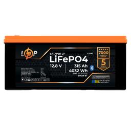 Аккумулятор LP LiFePO4 12,8V - 315 Ah (4032Wh) (BMS 300A/150А) пластік Smart BT