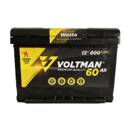 Акумулятор Westa PREMIUM VOLTMAN 6CТ-60 А + зліва