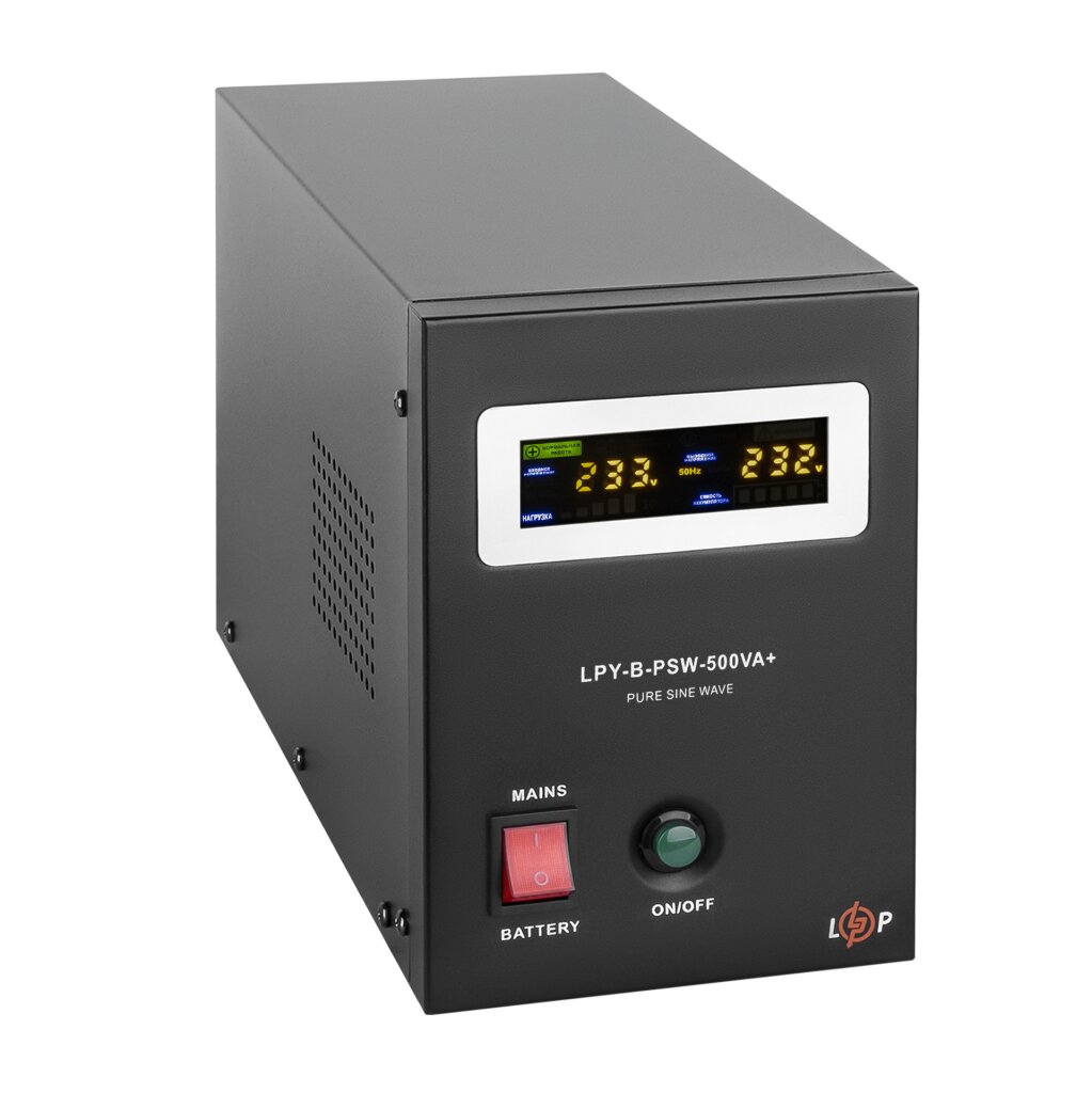 ДБЖ з правильною синусоїдою 12V LPY-B-PSW-500VA+ (350Вт) 5A/10A - Изображение 3