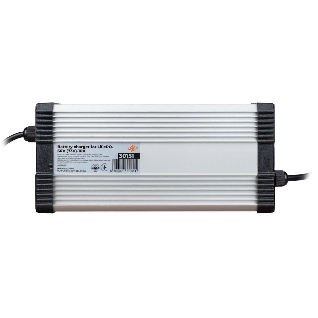 Зарядний пристрій для акумуляторів LiFePO4 60V (73V)-10A-600W - Изображение 1