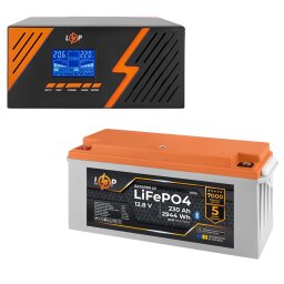 Комплект резервного питания LogicPower ИБП 1050W + литиевая (LiFePO4) батарея 2944Wh