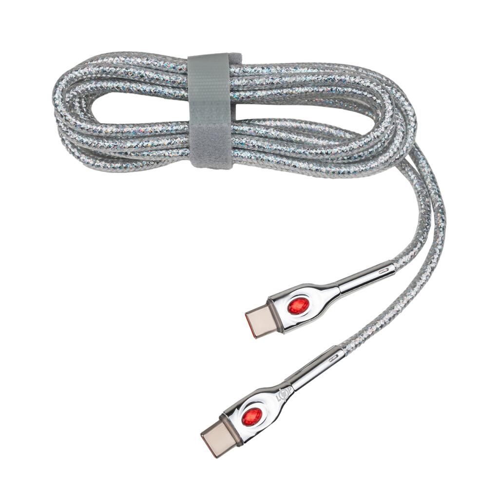 Кабель (шнур) LP Type-C to Type-C 65W с быстрой зарядкой (QC) 2м C652MC - Изображение 2