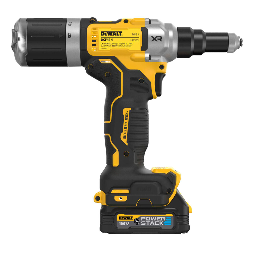 Заклёпочник аккумуляторный бесщёточный DeWALT DCF414E2GT DCF414E2GT - Изображение 4