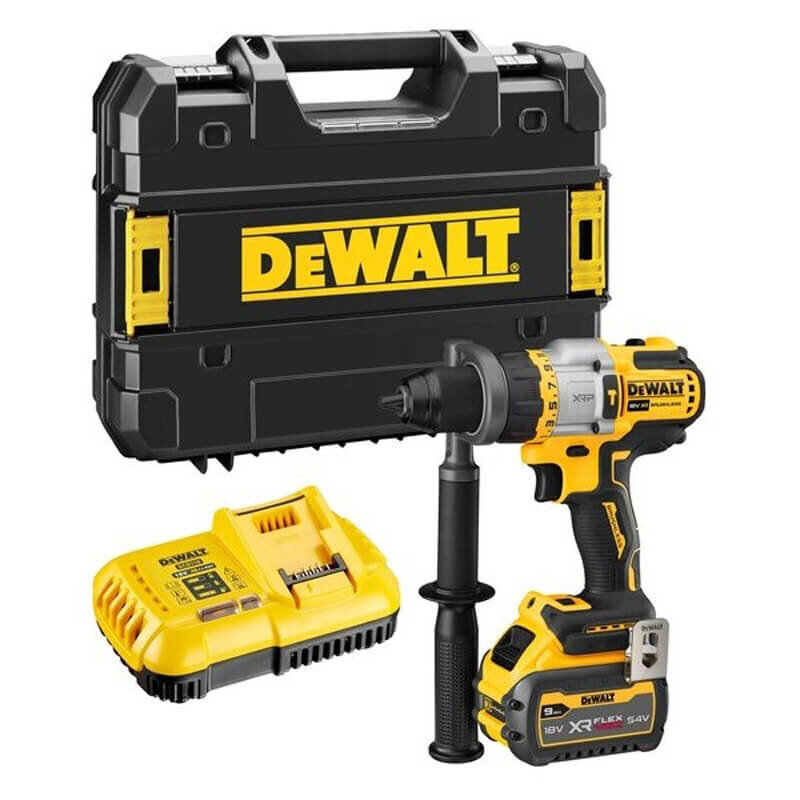 Дрель-шуруповерт аккумуляторная бесщёточная ударная DeWALT DCD999X1 - Изображение 1