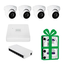 Комплект видеонаблюдения на 4 камеры GV-IP-K-W95/4 5MP