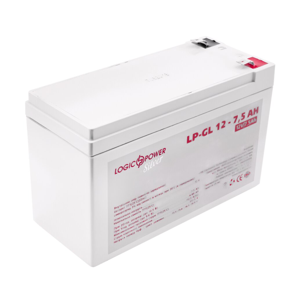 Аккумулятор гелевый LP-GL 12V - 7.5 Ah Silver - Изображение 1