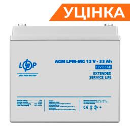 Аккумулятор мультигелевый LPM-MG 12V - 33 Ah Уценка 04.2025