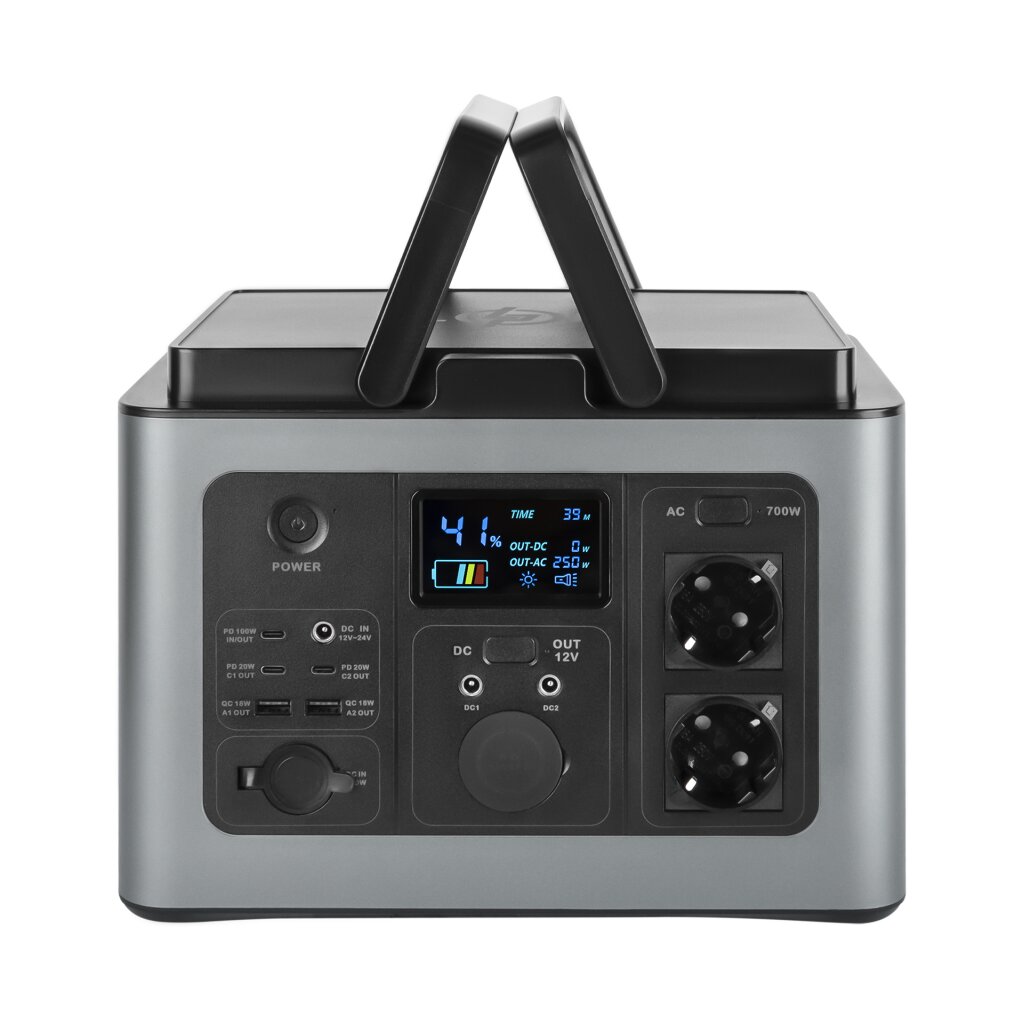 Многофункциональная портативная зарядная станция LP CHARGER MPPT 700 Pro (700W, 614Wh) - Изображение 1