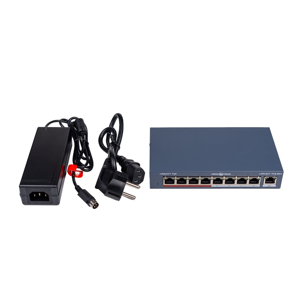 Коммутатор сетевой POE GV-018-AI-8+1PG - Изображение 4