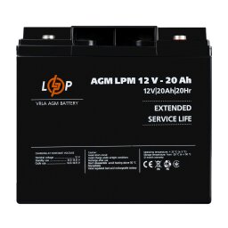 Аккумулятор AGM LPM 12V - 20 Ah под болт М5