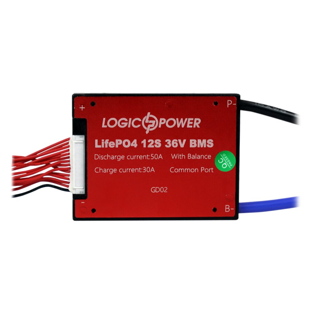 BMS плата LiFePO4 36V 12S Dis 50A Ch 30A - Изображение 2