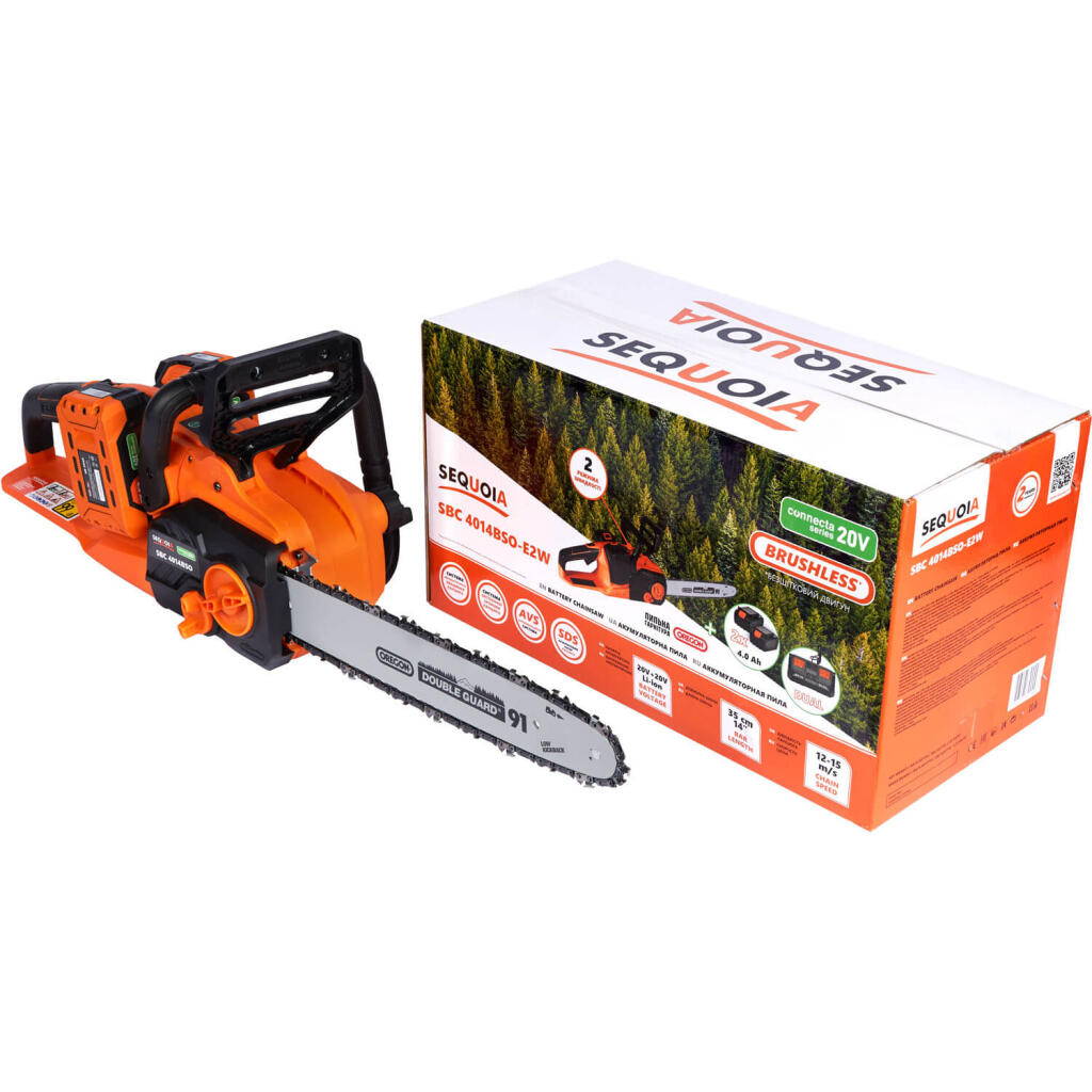 Пила ланцюгова акумуляторна SEQUOIA SBC4014BSO-E SBC4014BSO-E2W - Зображення 12