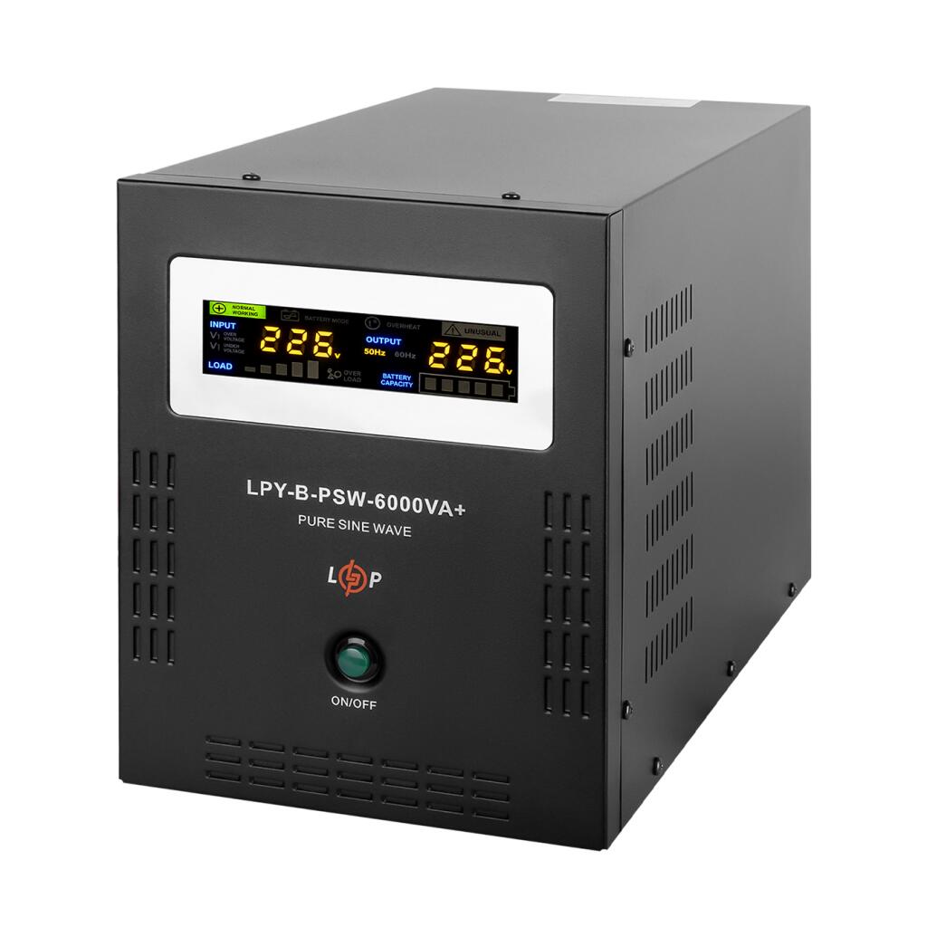 ДБЖ з правильною синусоїдою 48V LPY-B-PSW-6000VA+(4200Вт)10A/20A - Зображення 2