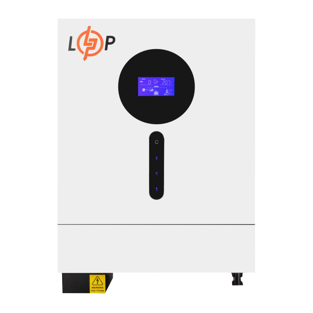 Гібридний сонячний інвертор (ДБЖ) LPW-VM II Elite 6000VA (6000Вт) 48V 120A MPPT 60-450V ON-OFF GRID - Зображення 2