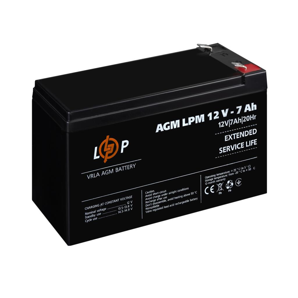 Аккумулятор AGM LPM 12V - 7 Ah - Изображение 3