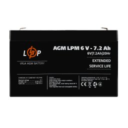 Акумулятор AGM LPM 6V - 7.2 Ah