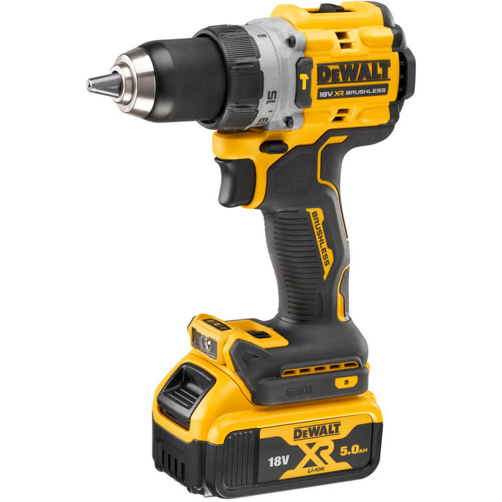 Дрель-шуруповёрт аккумуляторная бесщёточная ударная DeWALT DCD805P2T - Изображение 2