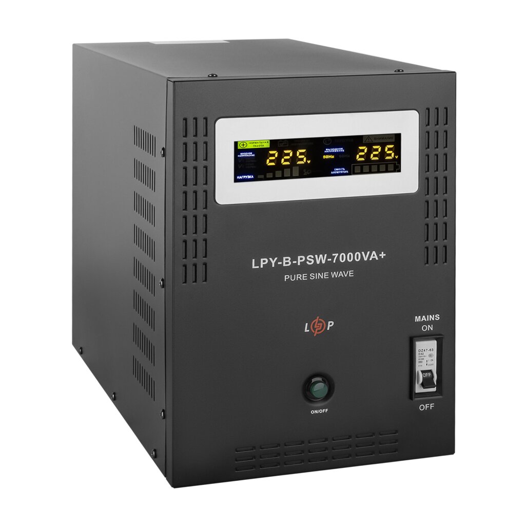 ДБЖ з правильною синусоїдою 48V LPY-B-PSW-7000VA+(5000Вт)10A/20A - Изображение 3