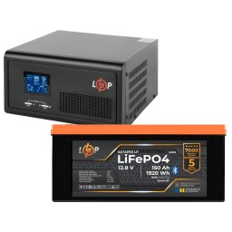 Комплект резервного питания LogicPower ИБП 1000W + литиевая (LiFePO4) батарея 1920 Wh