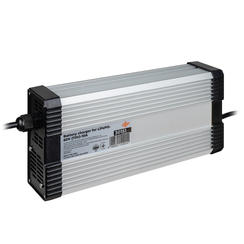 Зарядний пристрій для акумуляторів LiFePO4 60V (73V)-10A-600W - Изображение 6
