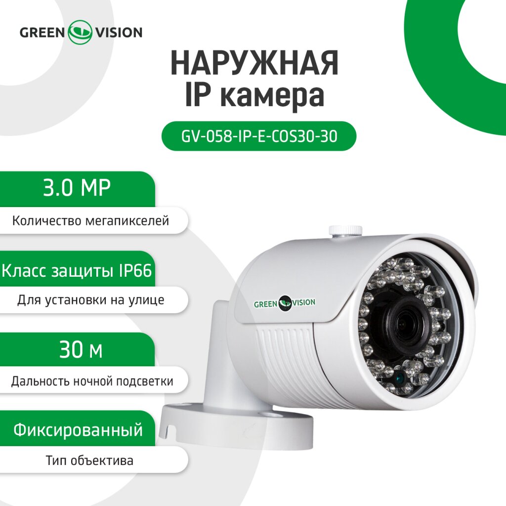 Камера видеонаблюдения уличная IP камера GV-058-IP-E-COS30-30 - Изображение 6