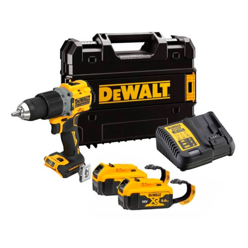 Дрель-шуруповёрт аккумуляторная бесщёточная ударная DeWALT DCD805P2LRT - Изображение 1