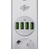 Мережевий фільтр (подовжувач) LP F24U4 (4x230V-2500W, 4xUSB-5V/3,4A 17W Auto Max) - Зображення 4